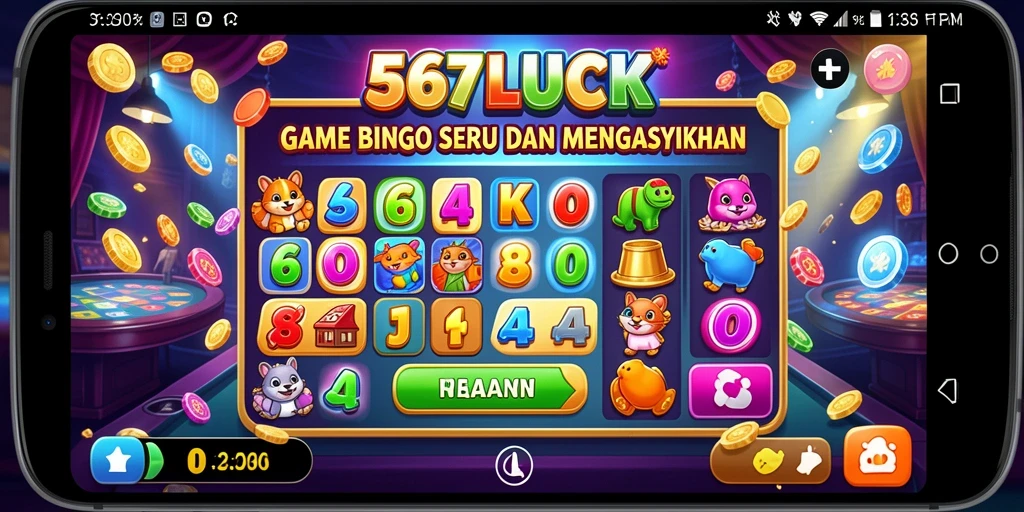 Tampilan gameplay seru di 567LUCK dengan suasana Bingo yang meriah.