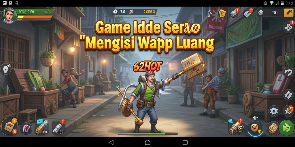 Tangkapan layar utama gameplay 62HOT yang seru dan menegangkan.