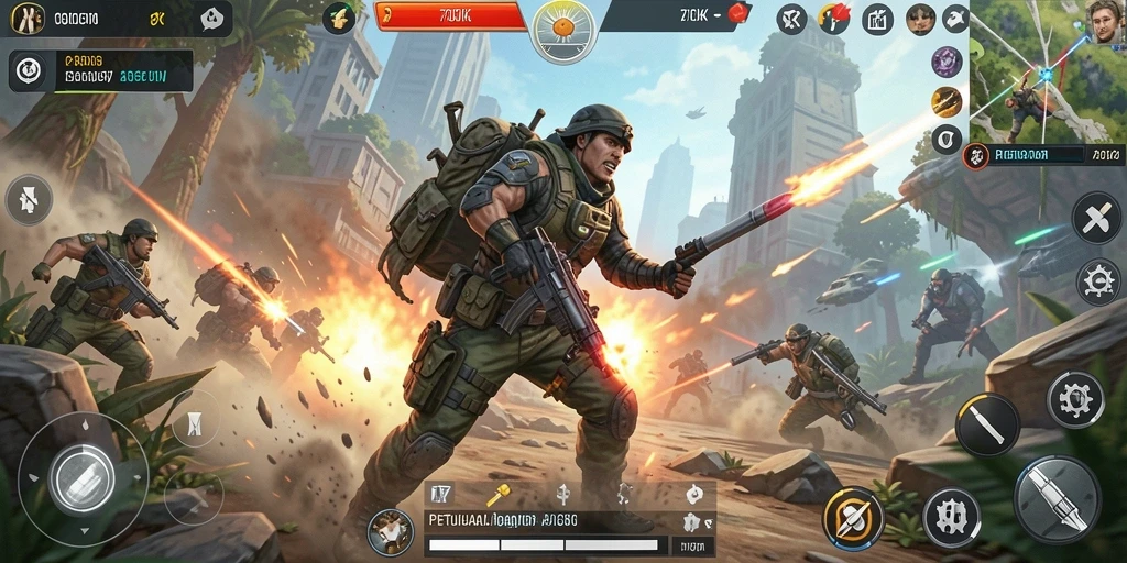 Tampilan aksi menegangkan dalam game 73K yang penuh tantangan.