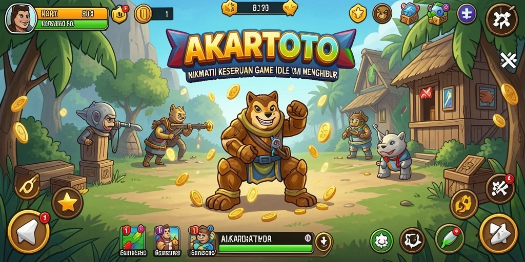 Screenshot gameplay menampilkan keseruan dan kemudahan bermain dalam AKARTOTO.