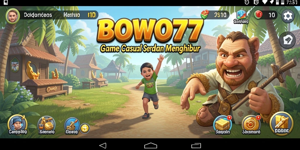 Tampilan gameplay BOWO77 yang seru dan menyenangkan.