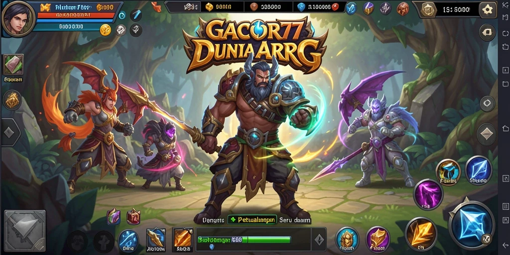 Tangkapan layar utama dari gameplay ARPG GACOR77 yang seru.