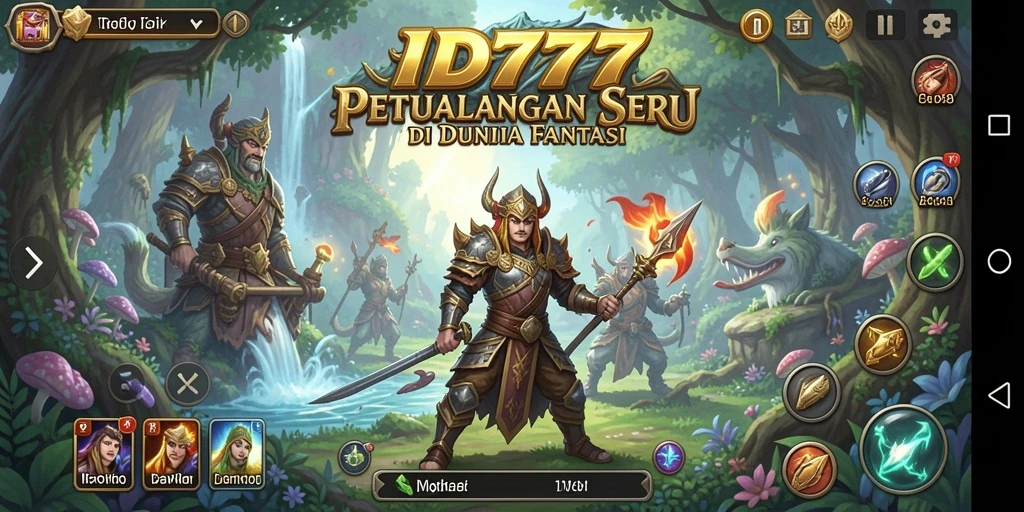 Screenshot ID777 menampilkan momen petualangan yang mendebarkan.