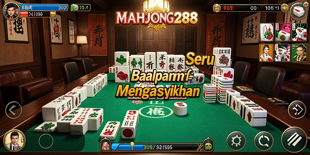 Tampilan gameplay yang mendebarkan di <strong>MAHJONG288</strong> saat berlomba di trek yang menantang.