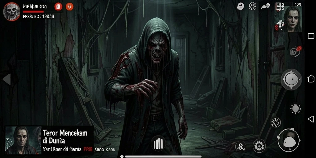 Gameplay PP88 yang menegangkan dengan suasana horror yang kental.