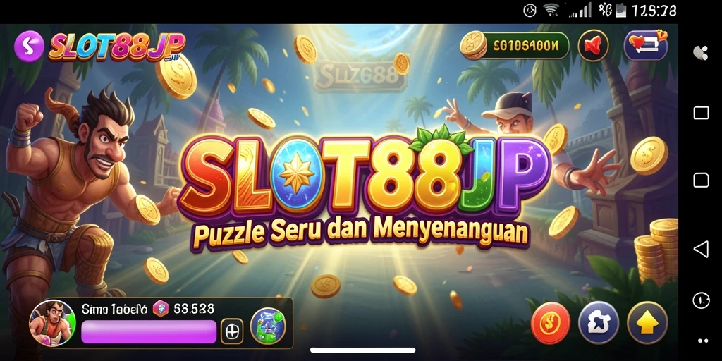 Tangkapan layar gameplay SLOT88JP menampilkan puzzle yang menyenangkan dan penuh warna.